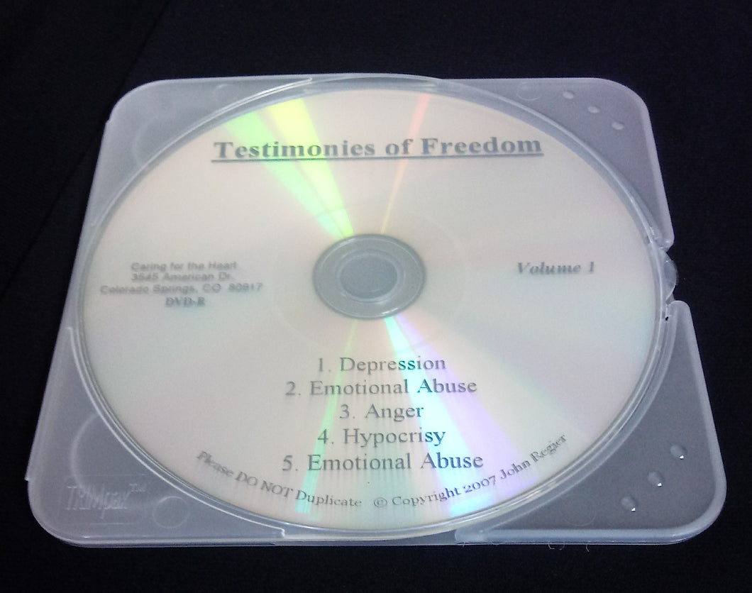 Testimonies of Freedom DVD, Vol. 1